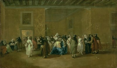 The Sala Grande of the Ridotto, Palazzo Dandolo, San Moise by Giovanni Antonio Guardi